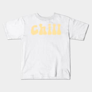 pale yellow chill Kids T-Shirt